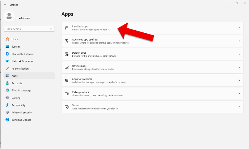 Screenshot - settings - apps - installed apps.jpg